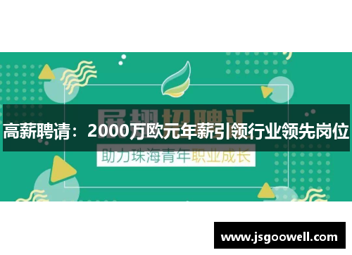 高薪聘请：2000万欧元年薪引领行业领先岗位